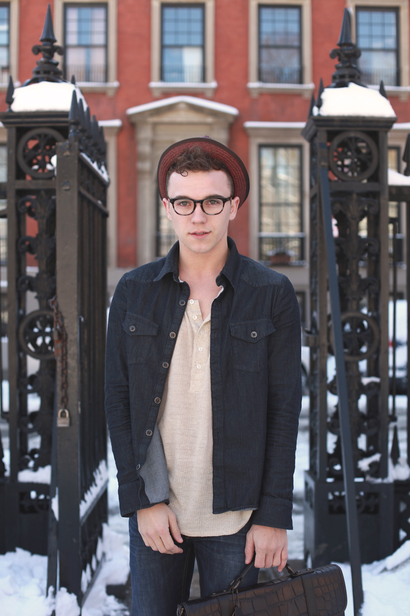 Scout Sixteen - New York Men's Fashion Blog / Coach Fedora / Warby Parker Preston Glasses