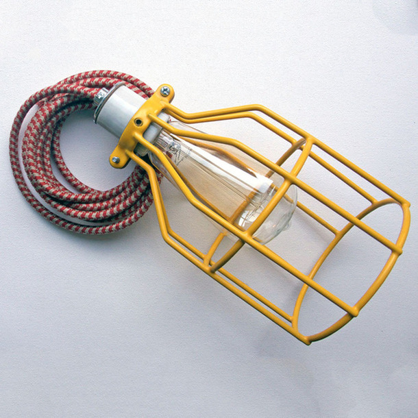 Yellow Cage Lamp