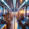 Scout Sixteen - Justin Livingston // NYC Subway at Dusk, created with ChatGPT AI