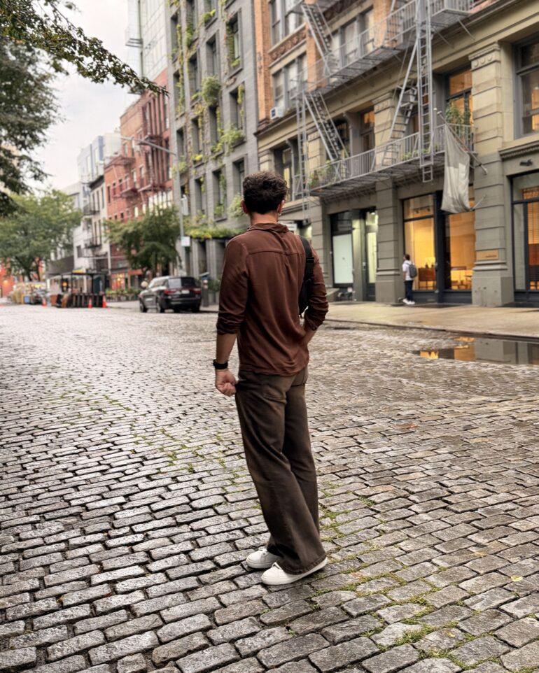 Scout Sixteen / Justin Livingston (justinliv) NYC Men's Fashion Inspiration - New York City NYC Summer, Soho NYC, Brown Outfit